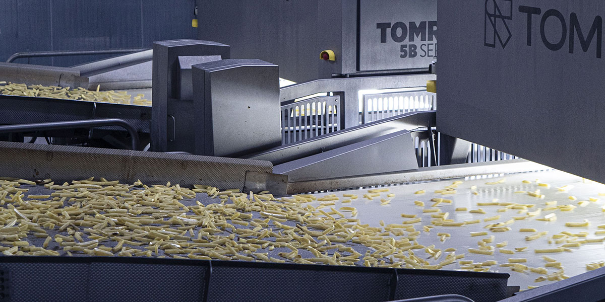 Tomra rivoluziona il modo di pelare le patate